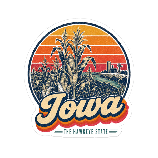 Iowa Corn Stalks Sticker