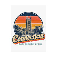 Connecticut Yale Campus Towers Poster
