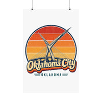 Oklahoma City Retro Sunset Poster