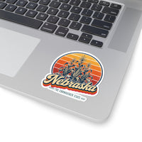 Nebraska Corn Stalks Sticker