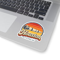 Houston Retro Sunset Sticker