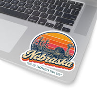 Nebraska Retro Sunset Sticker