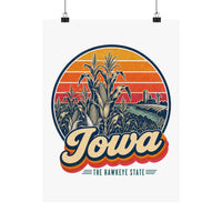 Iowa Corn Stalks Poster