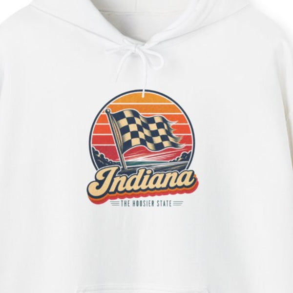Indiana Checkered Flag Hoodie