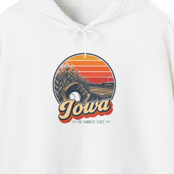 Iowa Baseball In A Cornfield Hoodie