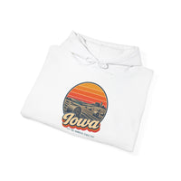 Iowa Hay Bales At Sunset Hoodie