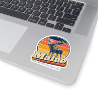 Maine Bull Moose Sticker