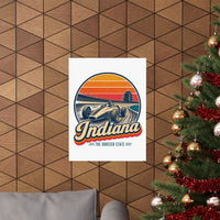 Indiana Vintage Open Wheel Race Car Poster