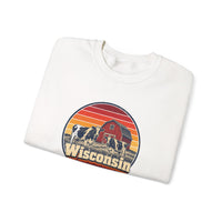 Wisconsin Dairy Cows Red Barn Sweatshirt