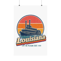 Louisiana Paddlewheel Steamboat Poster