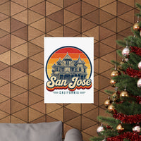 San Jose Retro Sunset Poster