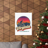Virginia Retro Sunset Poster