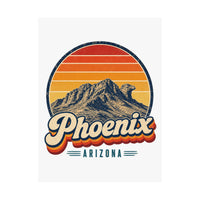 Phoenix Retro Sunset Poster