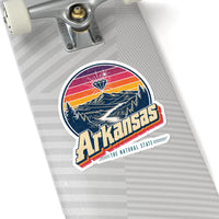Arkansas Retro Sunset Sticker