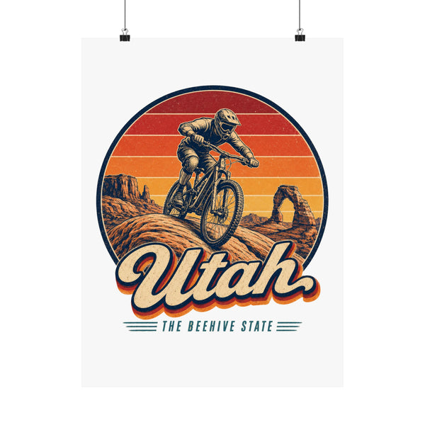 Utah Moab Mountain Biking Poster