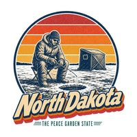 North Dakota Ice Fishing Tee