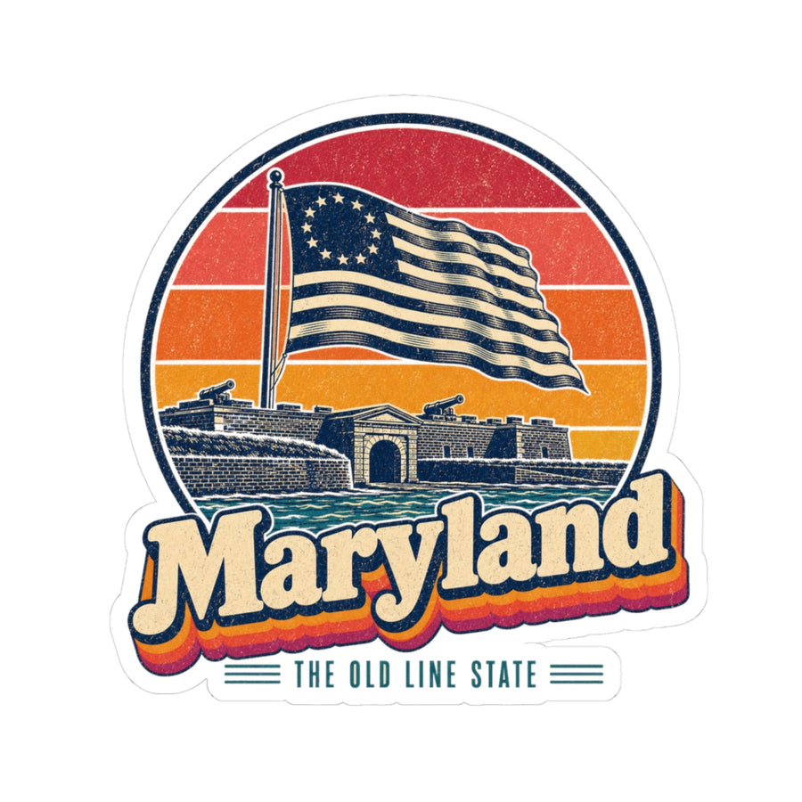 Maryland Fort Mchenry Flag Sticker