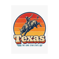 Texas Rodeo Bull Rider Poster