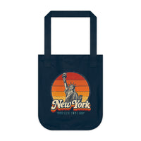 New York City Retro Sunset Tote Bag