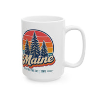 Maine Pine Trees Mug