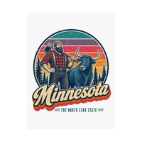 Minnesota Paul Bunyan And Babe Poster