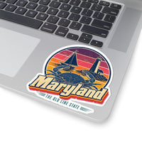 Maryland Retro Sunset Sticker