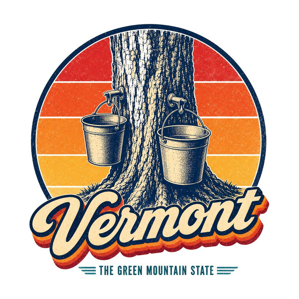 Vermont Maple Syrup Taps Buckets Tee