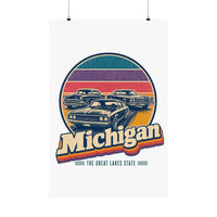 Michigan Classic Detroit Cars Poster