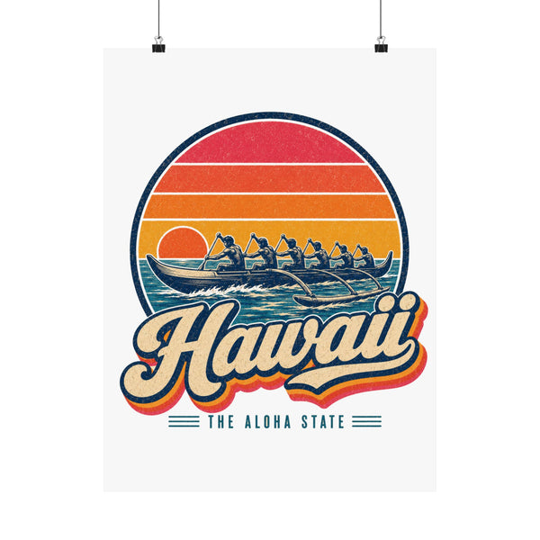 Hawaii Outrigger Canoe Poster