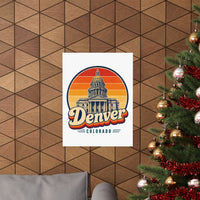 Denver Retro Sunset Poster