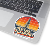 North Dakota Oil Derrick Sticker