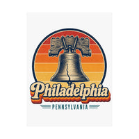 Philadelphia Retro Sunset Poster