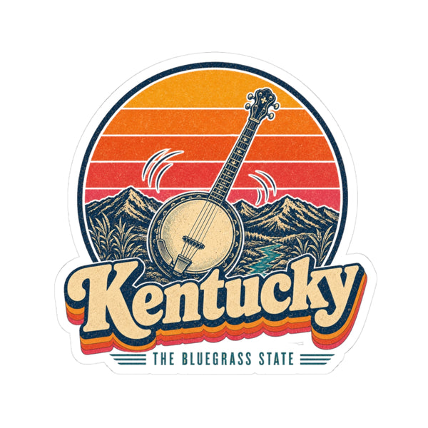 Kentucky Bluegrass Banjo Sticker