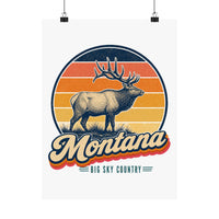 Montana Bull Elk Poster
