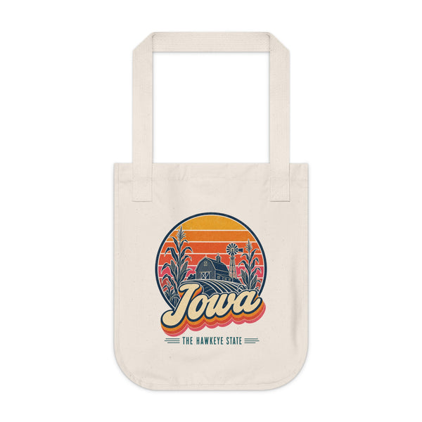 Iowa Retro Sunset Tote Bag
