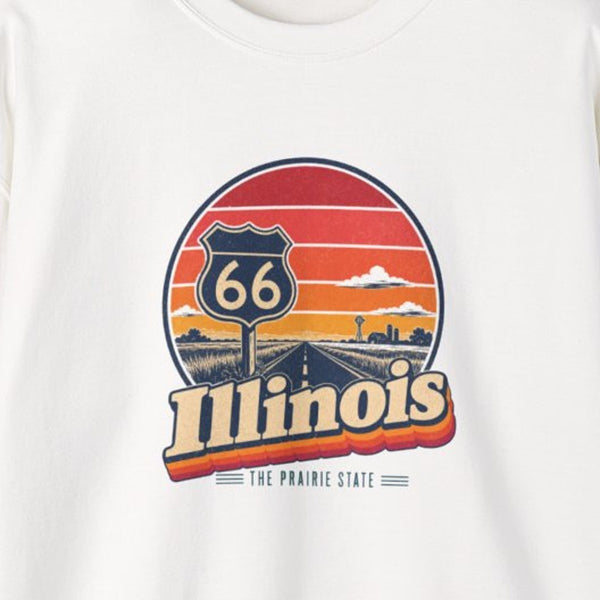 Illinois Route 66 Start Sign Sweatshirt