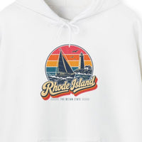 Rhode Island Retro Sunset Hoodie