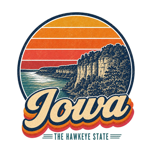 Iowa Mississippi River Bluffs Tee