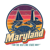 Maryland Retro Sunset Tee