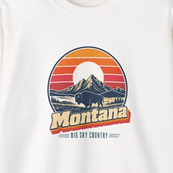 Montana Retro Sunset Sweatshirt