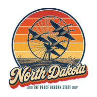 North Dakota Enchanted Highway Geese In Flight Tee