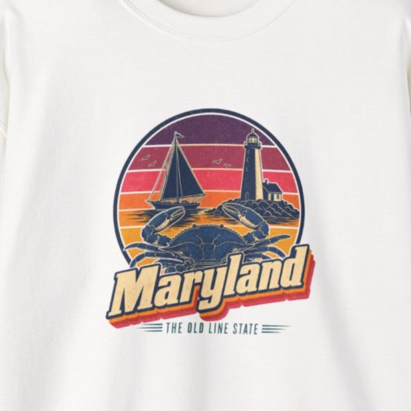 Maryland Retro Sunset Sweatshirt