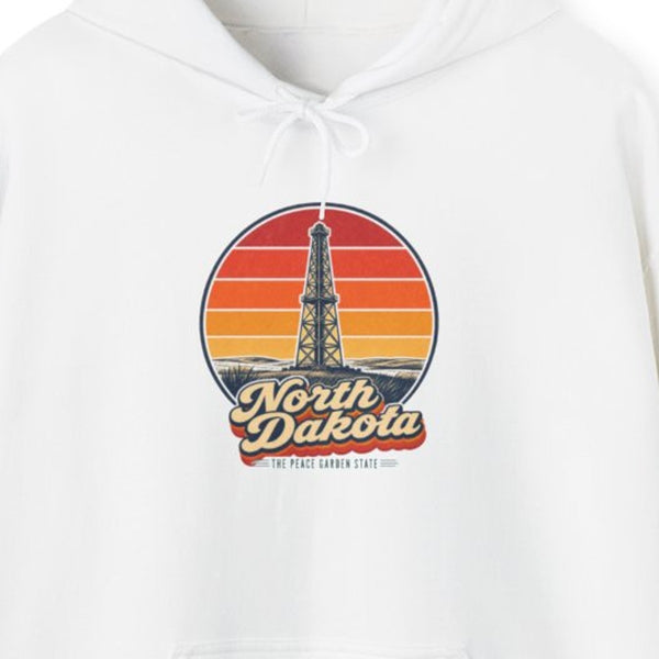 North Dakota Oil Derrick Hoodie