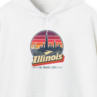 Illinois Retro Sunset Hoodie