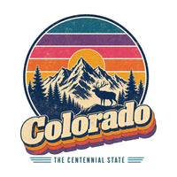 Colorado Retro Sunset Tee