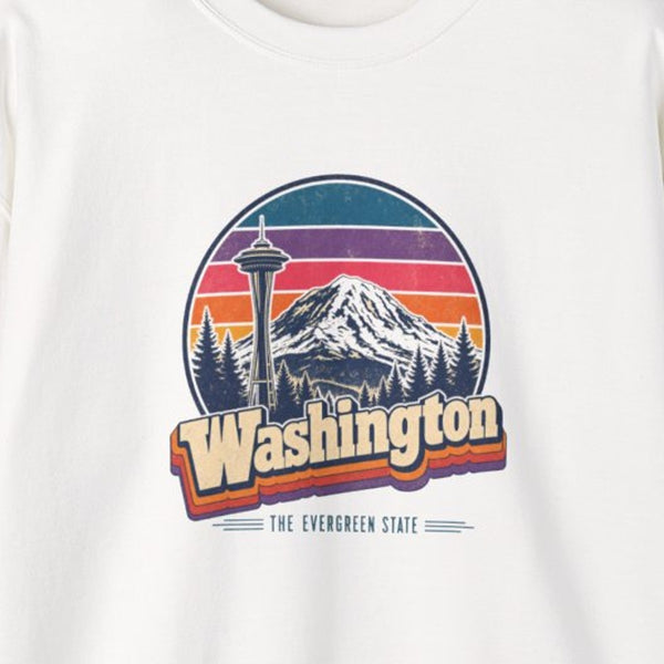 Washington Retro Sunset Sweatshirt