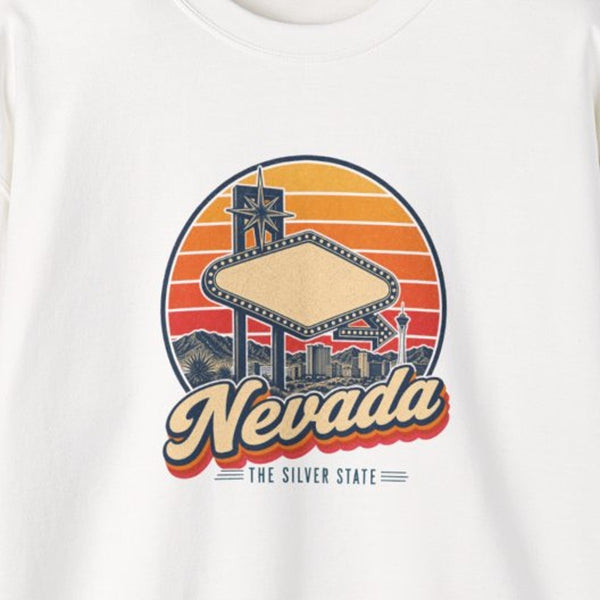 Nevada Vegas Style Neon Sign Sweatshirt