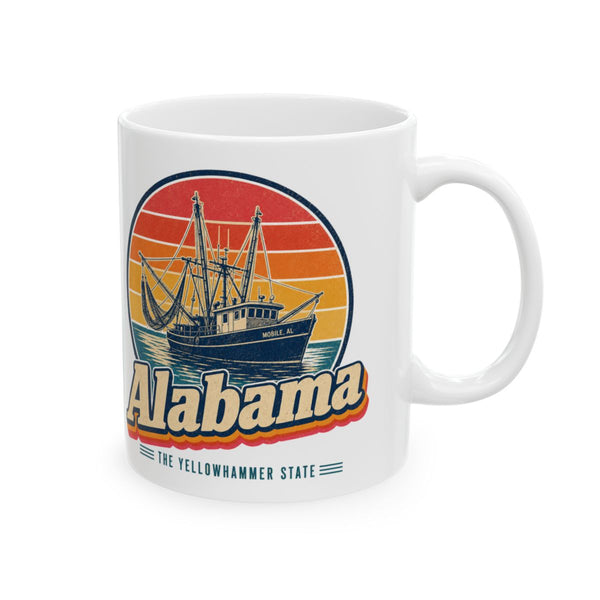 Alabama Shrimp Boats Mobile Bay Mug