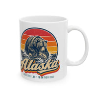 Alaska Grizzly Bear Catching Salmon Mug