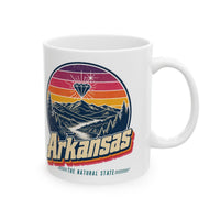 Arkansas Retro Sunset Mug